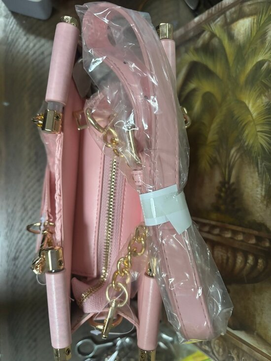 bebe Pink And Gold Purse Satchel/Top Handle Bag for Woman - Picture 5 of 6